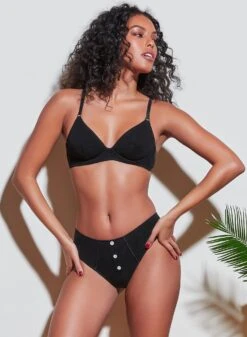 Fleur Du Mal Organic Cotton Unlined Demi Bra -Fleur du Mal 210317 FLEURDUMAL SHOT 14 2211crop