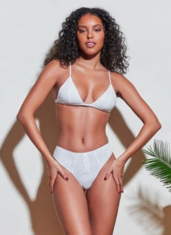 Fleur Du Mal Organic Cotton Luxe Triangle Bra