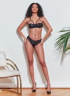 Fleur Du Mal Foxy Lace Ouvert Panty