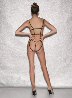 Fleur Du Mal Strappy Bondage Bodysuit -Fleur du Mal FDM 010623 1 02786full