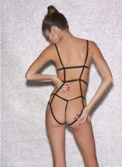 Fleur Du Mal Strappy Bondage Bodysuit -Fleur du Mal FDM 010623 1 02809full