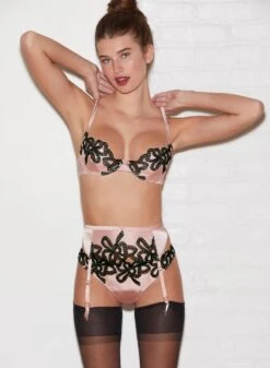 Fleur Du Mal Bow Guipure Embroidery Thong -Fleur du Mal FDM 011222 1 2272full 91808b96 4ee9 4f61 90f7 ded7124b6b94