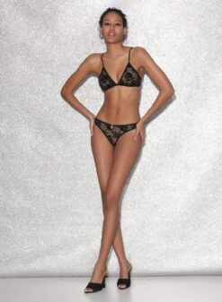 Fleur Du Mal Rosalia Lace Triangle Bra -Fleur du Mal FDM 021523 0356full