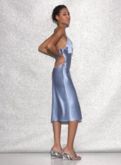 Fleur Du Mal Midi Bow Slip Dress -Fleur du Mal FDM 021523 0861full