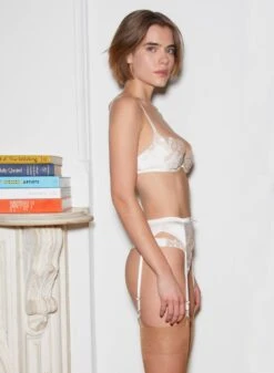 Fleur Du Mal Bow Guipure Embroidery Bra -Fleur du Mal FDM 021722 1 0815crop