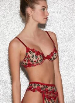 Fleur Du Mal Roses & Thorns Demi Bra 14 Fleur Du Mal Roses & Thorns Demi Bra -Fleur du Mal FDM 041222 1 0396full