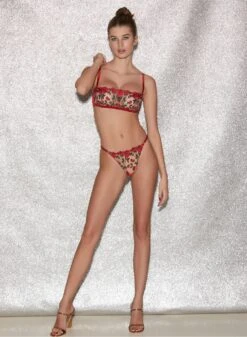 Fleur Du Mal Roses & Thorns Boned Bralette -Fleur du Mal FDM 041222 1 0453full