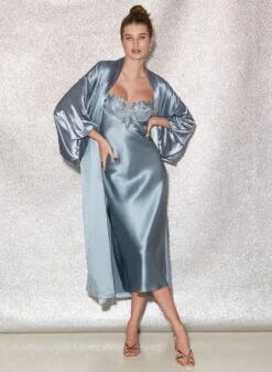 Fleur Du Mal Velvet Lily Embroidery Slip Dress 14 Fleur Du Mal Velvet Lily Embroidery Slip Dress -Fleur du Mal FDM 041222 1 3140full