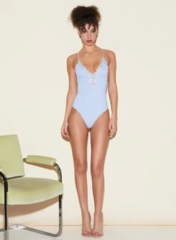 Fleur Du Mal Lily Embroidery V-Neck Plunge Bodysuit 13 Fleur Du Mal Lily Embroidery V-Neck Plunge Bodysuit -Fleur du Mal FDM 050322 1 0290full