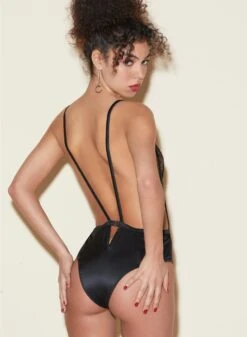 Fleur Du Mal Rose Lace Bodysuit -Fleur du Mal FDM 050322 1 2462full