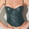 Fleur Du Mal Vegan Leather Bustier