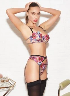 Fleur Du Mal Tuileries Embroidery Garter -Fleur du Mal FDM 102221 1 1292crop