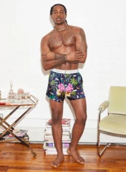 Fleur Du Mal Botanical Unisex Boxer Short -Fleur du Mal FDM 102221 1 2302full