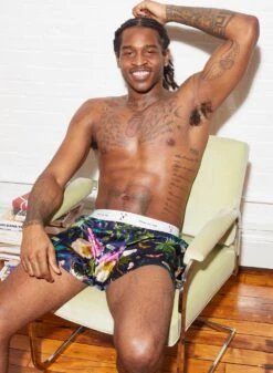 Fleur Du Mal Botanical Unisex Boxer Short -Fleur du Mal FDM 102221 1 2403full