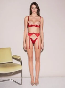 Fleur Du Mal James Lace Lined Demi Bra -Fleur du Mal FDM 111522 10839full