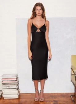 Fleur Du Mal Eco Luxe Keyhole Slip Dress