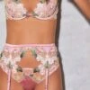Fleur Du Mal Jardin Embroidery Thong