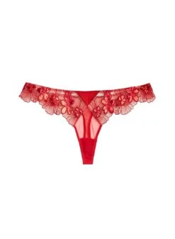 Fleur Du Mal Violet Thong -Fleur du Mal Violet Thong Rouge