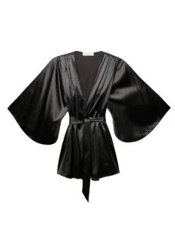 Fleur Du Mal Angel Sleeve Robe -Fleur du Mal angel sleeve robe black flat1