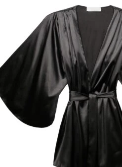 Fleur Du Mal Angel Sleeve Robe -Fleur du Mal angel sleeve robe black flat2