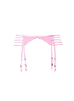Fleur Du Mal Bella Embroidery Strappy Garter Belt -Fleur du Mal bellagarterflat1