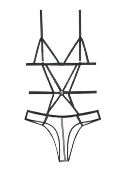 Fleur Du Mal Strappy Bondage Bodysuit -Fleur du Mal bondage bs black flat1 1200x 9fd73c9d 2b63 4da0 a9ef 7f60a0d31238