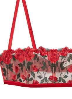 Fleur Du Mal Roses & Thorns Boned Bralette -Fleur du Mal bonedbraletteflat2