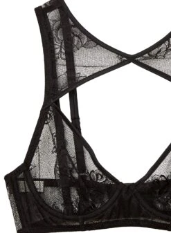 Fleur Du Mal Bouquet Lace High Neck Bra -Fleur du Mal bouquethighneckbraflat2
