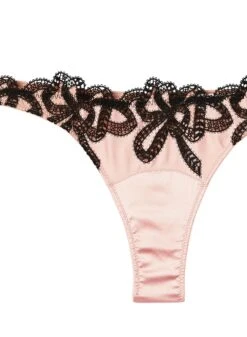 Fleur Du Mal Bow Guipure Embroidery Thong -Fleur du Mal bowguipurethongflat2