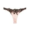 Fleur Du Mal Bow Guipure Embroidery Thong