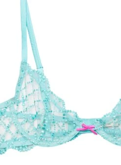 Fleur Du Mal Dotty Grid Demi Bra 15 Fleur Du Mal Dotty Grid Demi Bra -Fleur du Mal brightjadebraflat2