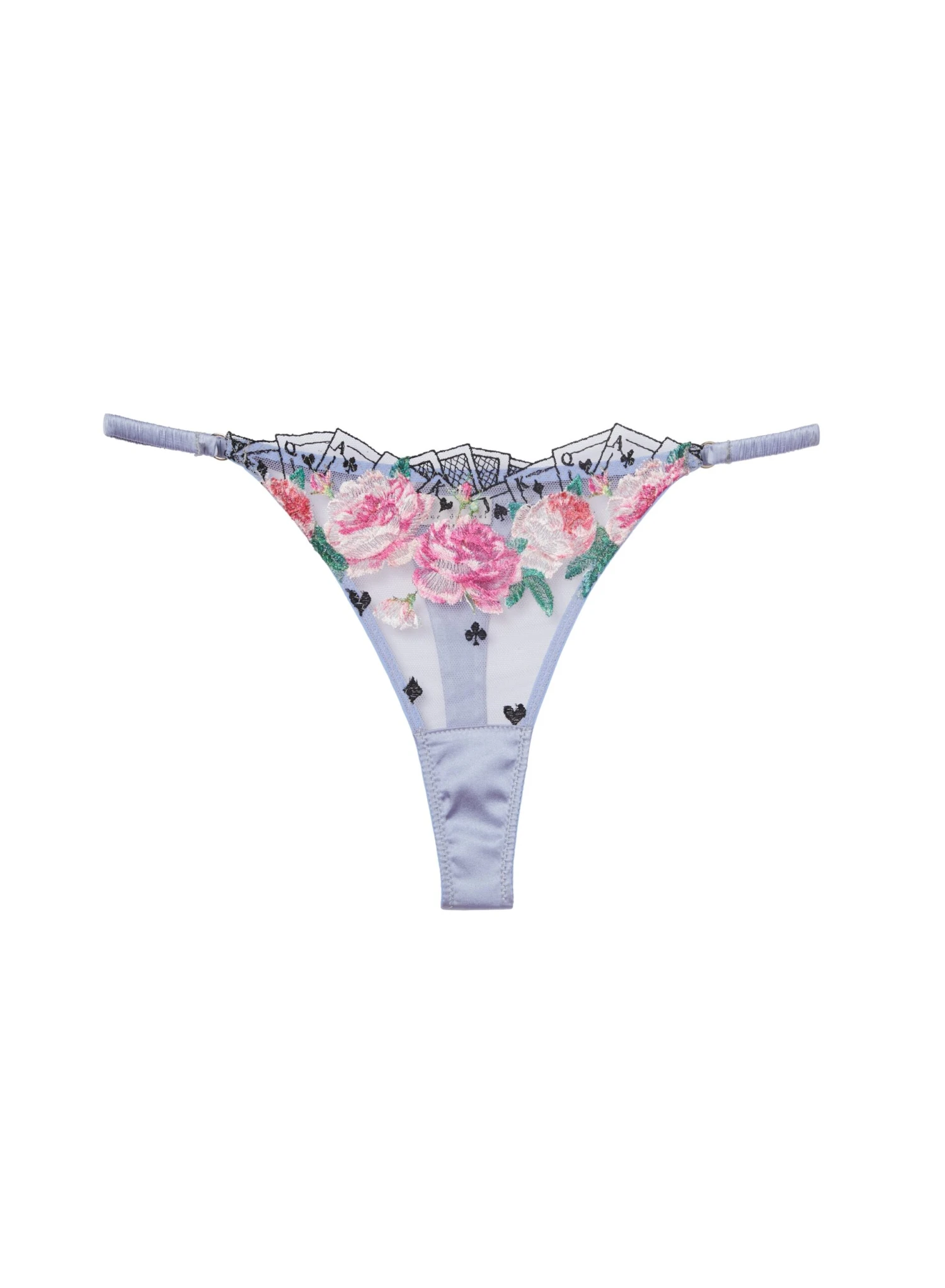 Fleur Du Mal Card Embroidery Thong 3 Fleur Du Mal Card Embroidery Thong - Image 3