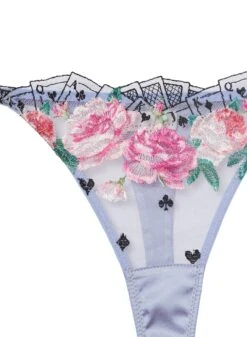 Fleur Du Mal Card Embroidery Thong 15 Fleur Du Mal Card Embroidery Thong -Fleur du Mal cardthongflat2