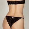 Fleur Du Mal Charlotte Lace Seamless String Cheeky