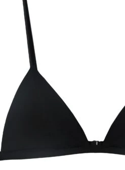 Fleur Du Mal Organic Cotton Luxe Triangle Bra -Fleur du Mal cottontrianglebrablackflat2