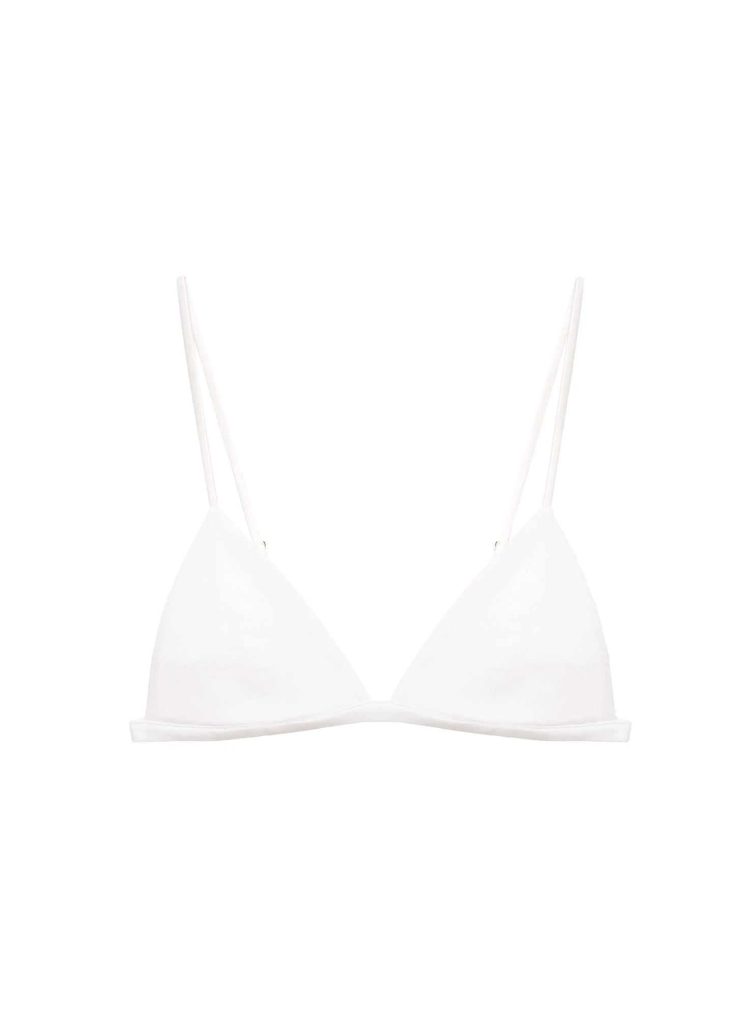 Fleur Du Mal Organic Cotton Luxe Triangle Bra 4 Fleur Du Mal Organic Cotton Luxe Triangle Bra - Image 4