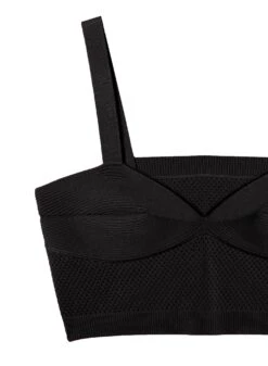 Fleur Du Mal Knit Bralette -Fleur du Mal crop web blackknitbralette