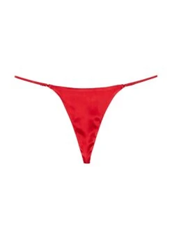 Fleur Du Mal Crystal Luxe V String -Fleur du Mal crystalrougeflat1