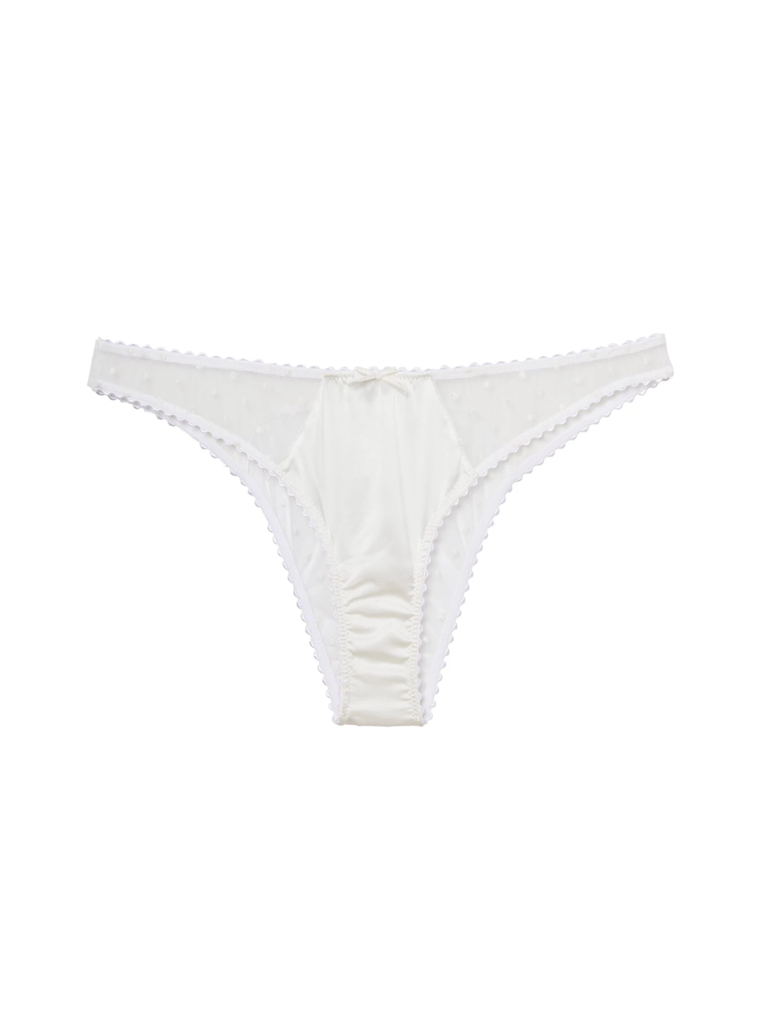 Fleur Du Mal Dotty Tulle Heart Shaped Cheeky 4 Fleur Du Mal Dotty Tulle Heart Shaped Cheeky - Image 4