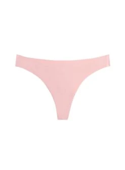 Fleur Du Mal Seamless No Show Thong -Fleur du Mal ecoluxethongrosepinkflat1