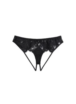 Fleur Du Mal Foxy Lace Ouvert Panty -Fleur du Mal foxylaceouvertflat1