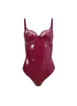 Fleur Du Mal Frankie Lace PVC Bodysuit 10 Fleur Du Mal Frankie Lace PVC Bodysuit -Fleur du Mal frankiepvcbodysuitflat1