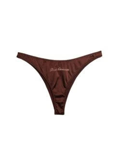 Fleur Du Mal Ice Cream Flavor Panty -Fleur du Mal icecreamflavorpantydarkchocolateflat1