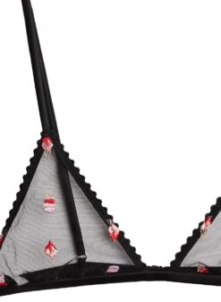 Fleur Du Mal Ice Cream Embroidery Triangle Bra -Fleur du Mal icecreamtrianglebraflat2