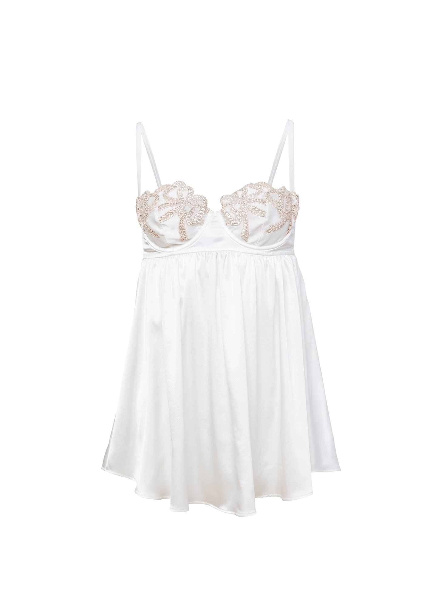 Fleur Du Mal Bow Guipure Embroidery Babydoll 3 Fleur Du Mal Bow Guipure Embroidery Babydoll - Image 3