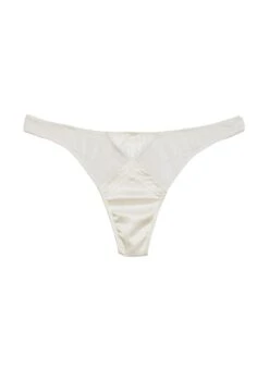 Fleur Du Mal Top Stitch Thong 13 Fleur Du Mal Top Stitch Thong -Fleur du Mal ivorytopstitchflat1