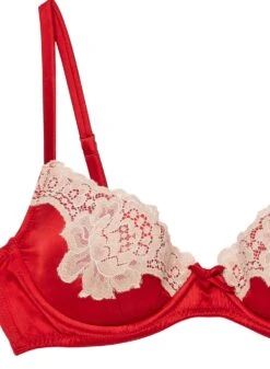 Fleur Du Mal James Lace Lined Demi Bra -Fleur du Mal jameslacebraflat2