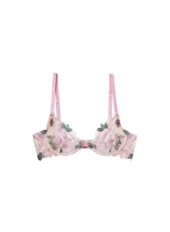 Fleur Du Mal Jardin Embroidery Demi Bra -Fleur du Mal jardindemiflat1