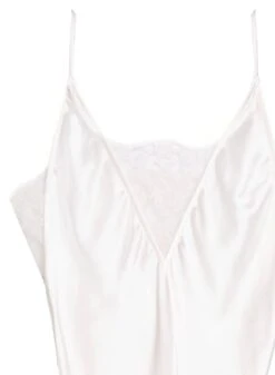 Fleur Du Mal Daphne Lace Insert Gown -Fleur du Mal lace insert gown creme flat2