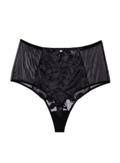 Fleur Du Mal Lily Embroidery High Waist Thong